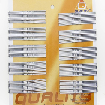 Pinces à cheveux argentées, 5,5 cm, lot de 100 pièces