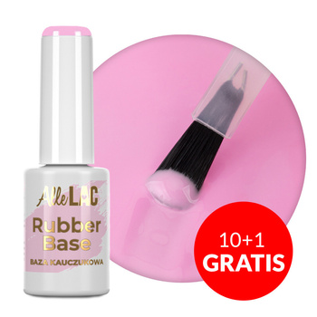 10 + 1 gratis Base de caucho Rubber Base AlleLac Sweety sin HEMA/Di-HEMA 7 g n.º 3