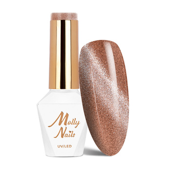 Magnetischer Hybridlack mit Cat-Eye-Effekt Cat Eye Womanity Wood Molly Nails HEMA/Di-HEMA-frei 8 g Nr. 445