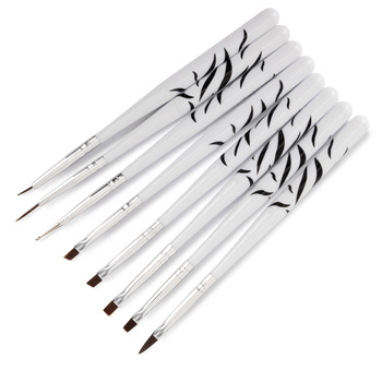 Set de 8 pinceaux pour décorations en gel « Sonda Zebra »