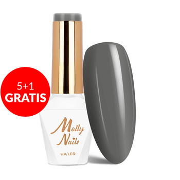 5+1 gratis Molly Nails Pure Nature Silence HEMA/Di-HEMA-freier Hybridlack 8 g Nr. 100