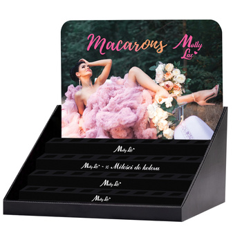 Display stand for 45 MollyLac Macarons hybrid nail polishes, 5 ml – empty