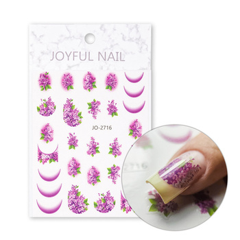 Selbstklebende Nagelsticker mit Blumenmotiv JO-2716