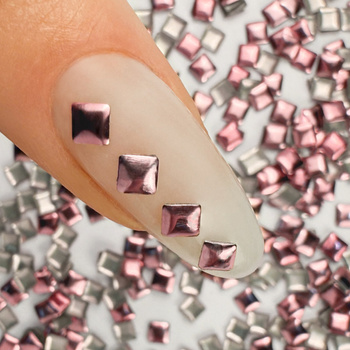 ShinePins : clous lisses, strass, décorations pour ongles, carrés, grands, NTN Premium n° 5, 5 g