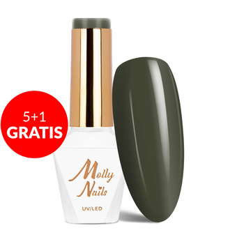 5+1 gratis Molly Nails Pure Nature Nature Wild Forest HEMA/Di-HEMA-freier Hybridlack 8 g Nr. 108