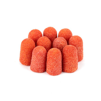 Capuchones para pedicura de 7 mm, gradación 180, 10 unidades, Fabric Podo AlleMed, naranja