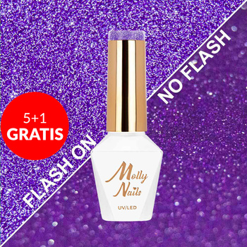 5+1 gratis Molly Nails Duo Flashing Lights Paradox HEMA/Di-HEMA-freier Hybridlack 8 g Nr. 603