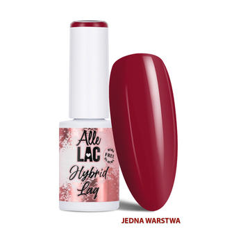 Vernis hybride LED/UV Gel Polish Reds R10 Wine AlleLac sans HEMA/Di-HEMA 6 g