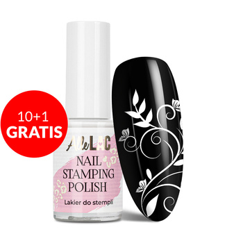 10 + 1 gratuit Vernis pour tampons et stamping AlleLac Nail Stamping Polish blanc 7 ml