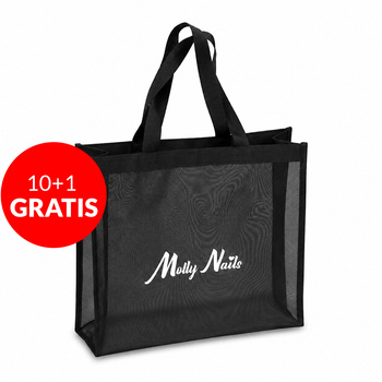 10 + 1 gratuit : Sac à lunch en tissu noir MollyNails