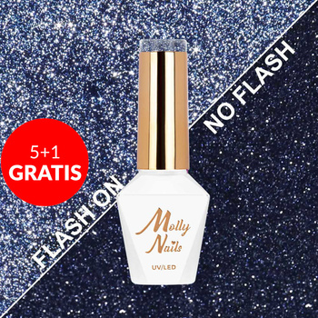 5+1 gratis Smalto ibrido Molly Nails Flashing Lights 3 Intensity senza HEMA/Di-HEMA 8 g n. 618