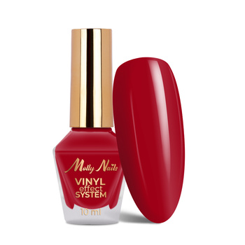 Vernis classique STEP 2 : Color Lacquer Vinyl Effect System MollyNails Rouge 10 ml