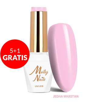 5+1 gratis Smalto ibrido Molly Nails Glamour Women Girlish Roses senza HEMA/Di-HEMA 8 g n. 2