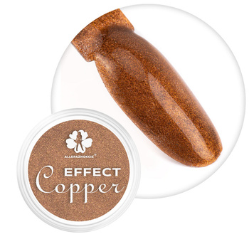 Poudre pour ongles Mirror Copper Effect Allepaznokcie effet miroir cuivré