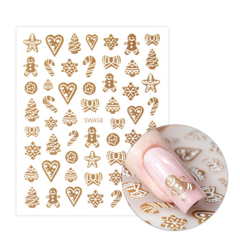 Autocollants pour ongles de Noël Molly Nails SWA58