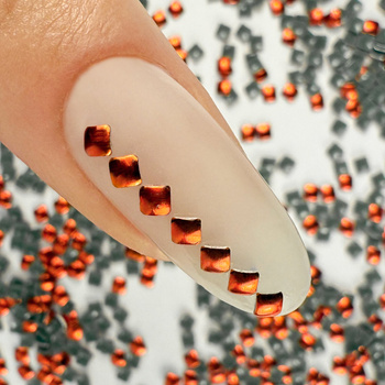 ShinePins : clous lisses, strass, décorations pour ongles, carrés, mini, NTN Premium n° 4, 5 g