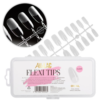 Tips pour une extension rapide des ongles Flexi Tips AlleLac ovales, 240 pièces
