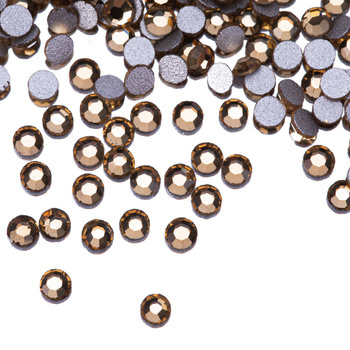 SS5 Light Topaz glass nail rhinestones, approx. 50 pcs.