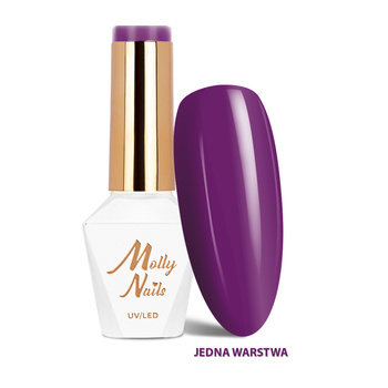 Smalto ibrido Molly Nails Cocktails & Drinks Blackcurrant Impres senza HEMA/Di-HEMA 8 g n. 18