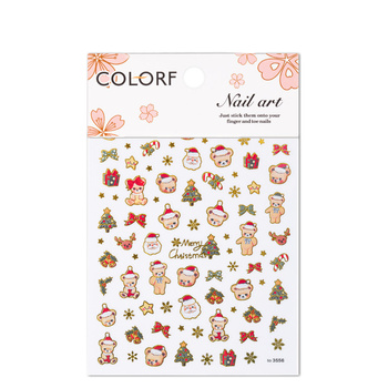 Autocollants de Noël pour les ongles 3556