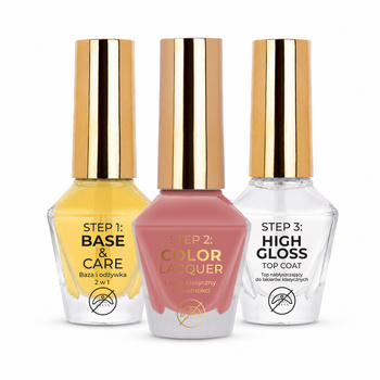 MollyNails Vinyl Effect System 3-STEP Essentials Set – Rose Pink