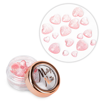 Décoration pour ongles en forme de cœur 3D Molly Nails n° 3, 40 pièces