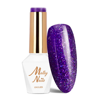 Smalto ibrido Molly Nails Spotlight Tinkleberry senza HEMA/Di-HEMA 8 g n. 636