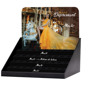 Display stand for 45 AntiDepressant hybrid nail polishes, 10 ml – empty