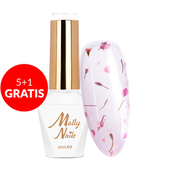 5 + 1 gratuit Vernis hybride Molly Nails Flowers Nails sans HEMA/Di-HEMA 8 g n° 152