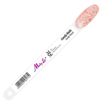 Modèle de bâtonnets Candy Nails Candy Peach par Monika Szlósarczyk MollyLac
