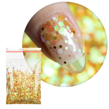 Décoration colorée pour les ongles Pop-Up ! Taches de rousseur, confettis, gouttelettes, pois, cercles Princess Nails n° 3 20 g