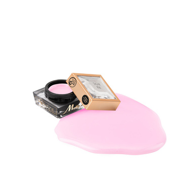 Gel de renforcement pour ongles sans HEMA/Di-HEMA, à l'huile d'arbre à thé MollyLac HerbaLine Sugar Pink par Gosia Kruś, 5 g