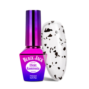 Jack Top MollyLac « no wipe » avec des paillettes noires, 10 g