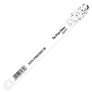 Sample swatches: NTN Premium Top Drop Flakes No-Wipe Eggshell