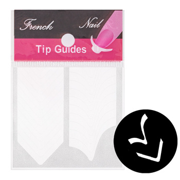 Strisce adesive per french manicure n. 03, circa 25 pezzi
