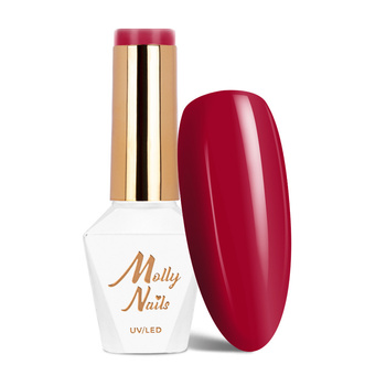 Vernis hybride Molly Nails Hearts &amp; Kisses Rowanberry Coral sans HEMA/Di-HEMA, 8 g, n° 194