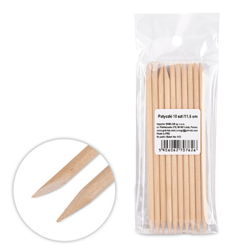 Bastoncini di legno d'arancio 10 pezzi lunghezza 11,5 cm