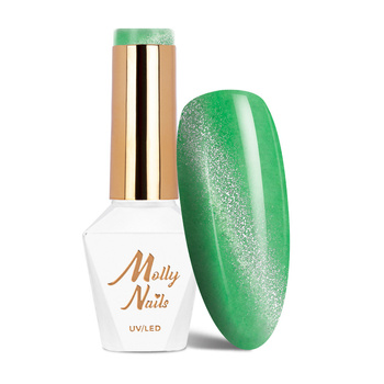 Vernis hybride Molly Nails Neon Flashy Cat Eye sans HEMA, 8 g, n° 177