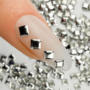 ShinePins : clous lisses, strass, décorations pour ongles, carrés, grands, NTN Premium n° 2, 5 g