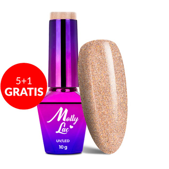 5 + 1 gratuit Vernis hybride MollyLac Sensual Lexi 10 g n° 204