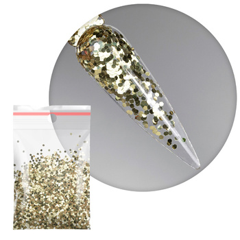 Décorations pour ongles : mini-rondelles en forme de alvéoles d'abeille, n° 3, 5 g