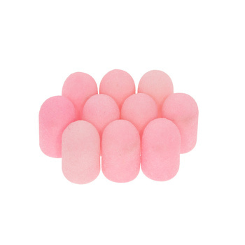 Pedicure caps 7mm, 120 grit, 100 pcs Fabric AlleMed Podo Pink
