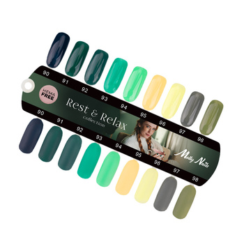 Palette Molly Nails Rest &amp; Relax : brillant et mat, 9 couleurs