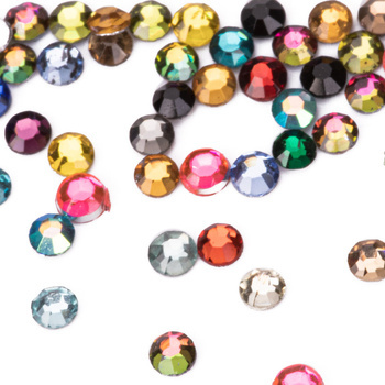 SS3 Mix glass nail rhinestones, approx. 50 pcs.