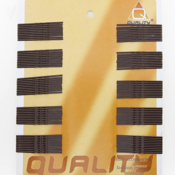 Pinces à cheveux marron foncé, 4 cm, 100 pièces