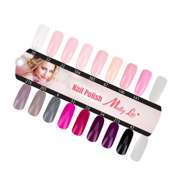 Campionario MollyLac: smalti classici Nail Polish, 16 colori