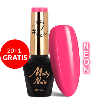 20 + 1 gratuit Vernis hybride Molly Nails Juicy par Monika Mielniczuk Sans HEMA/Di-HEMA 8 g N° J7