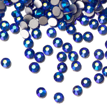 Strass en verre pour ongles SS5 Sapphire AB, environ 50 pièces.