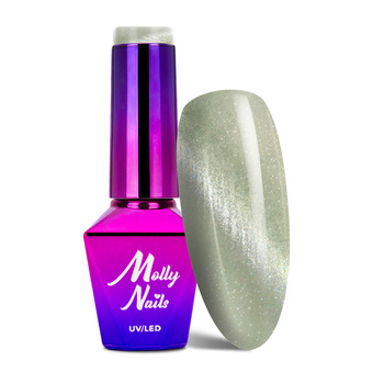 Vernis hybride Molly Nails Crystal Water Cat Eye 8 g n° 162