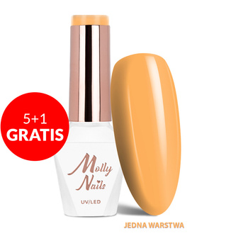 Vernis hybride LED/UV Gel Polish Sorbet n° 290 Lemon Cream Molly Nails sans HEMA/Di-HEMA 8 g